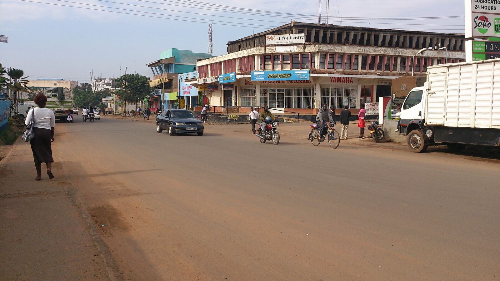 A street in downtown Bungoma