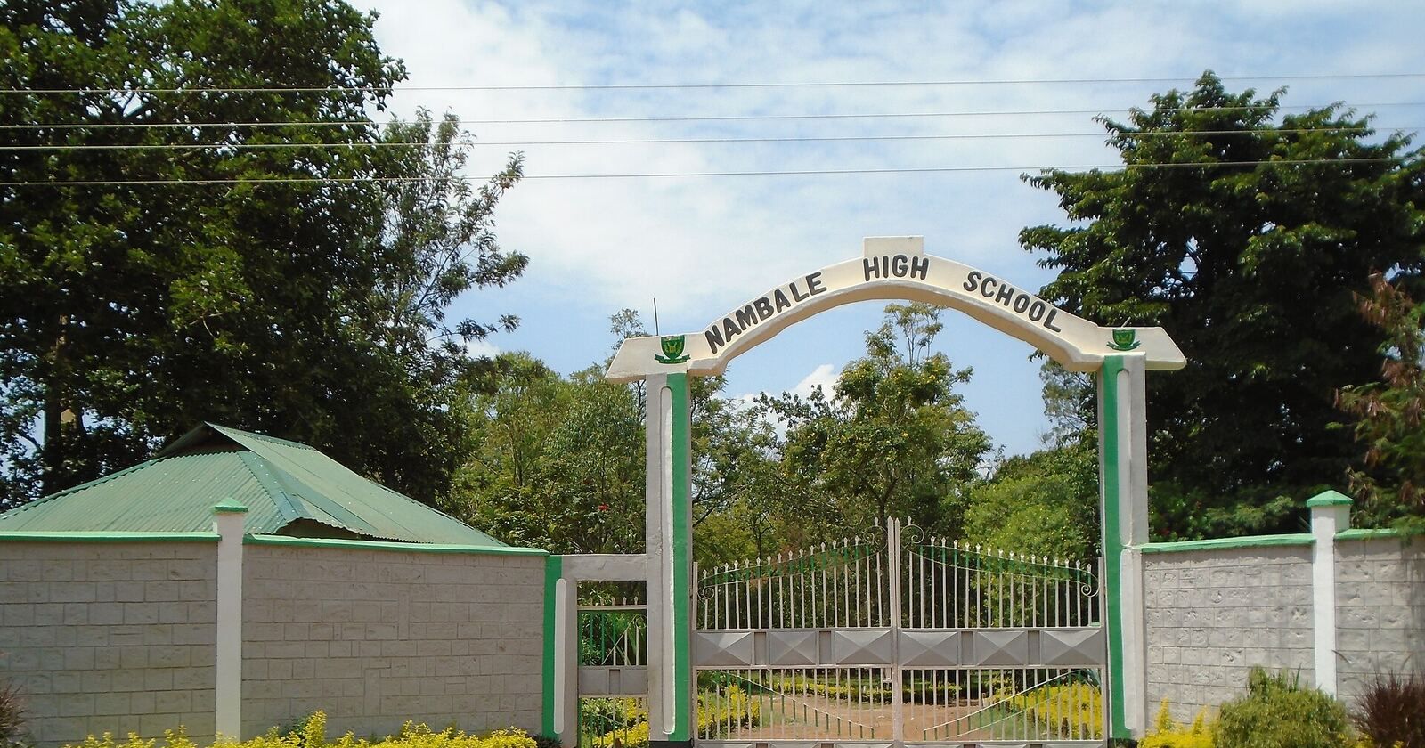 The gate of Nambale Boys High School in Busia County